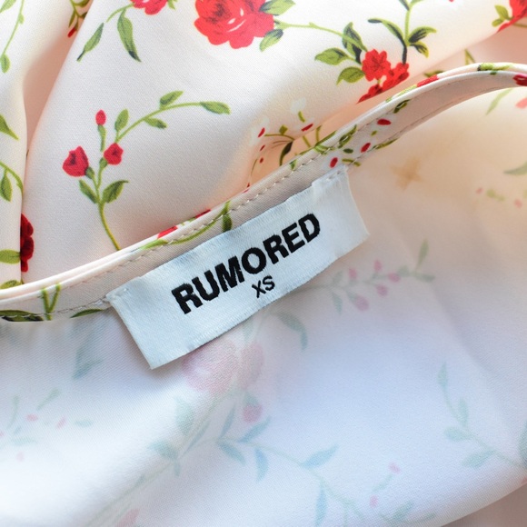 Rumored ✦ Floral Satin Mini Dress - Picture 11 of 11